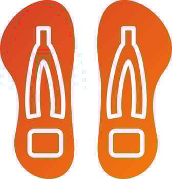 Flip Flop Icon Style vector