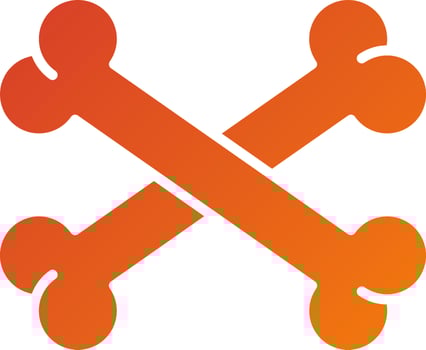 Bone Icon Style vector
