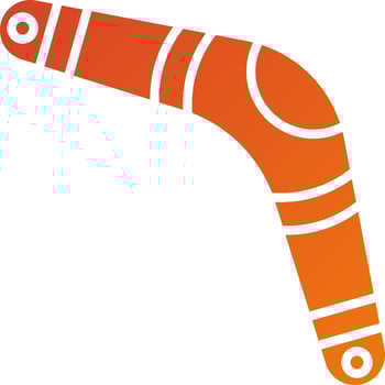 Boomerang Icon Style vector