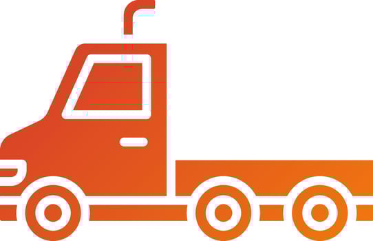 Truck Trailer Icon Style vector