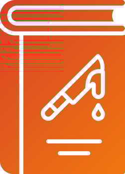 Literary Crime Icon Style vector