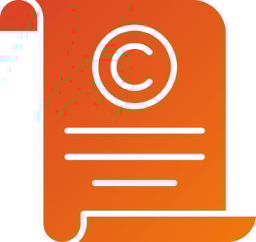 Copyright Icon Style vector