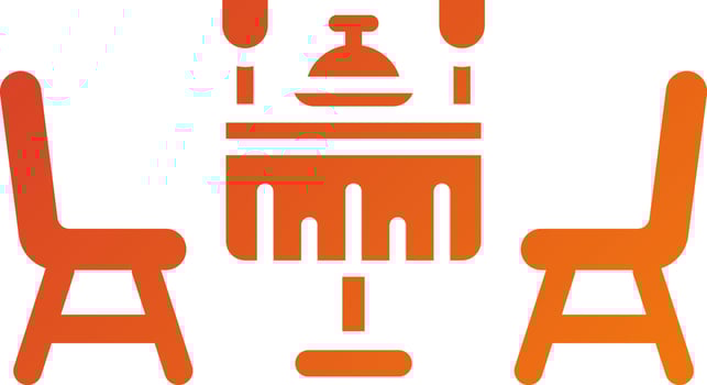 Food Table Icon Style vector