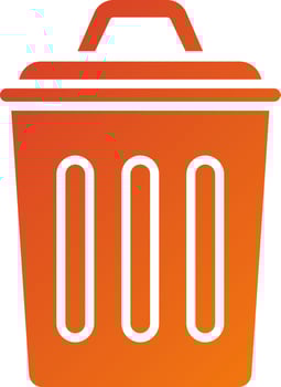 Trash Can Icon Style vector