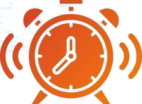 Alarm Clock Icon Style vector