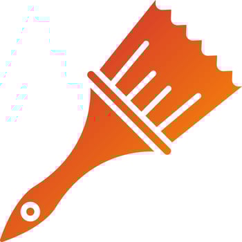 Paint Brush Icon Style vector