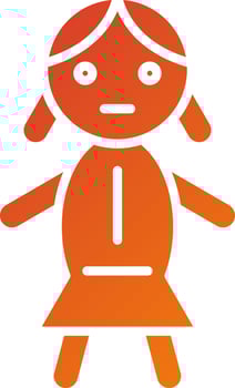 Doll Icon Style vector