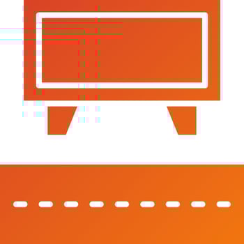 Road Sign Billboard Icon Style vector