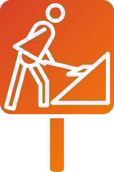 Roadworks Icon Style vector