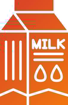 Milk Box Icon Style vector