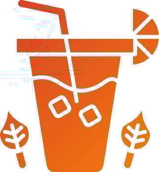 Ice Tea Icon Style vector
