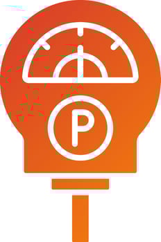 Parking Meter Icon Style vector