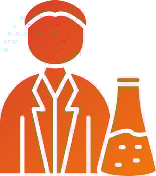 Chemist Icon Style vector