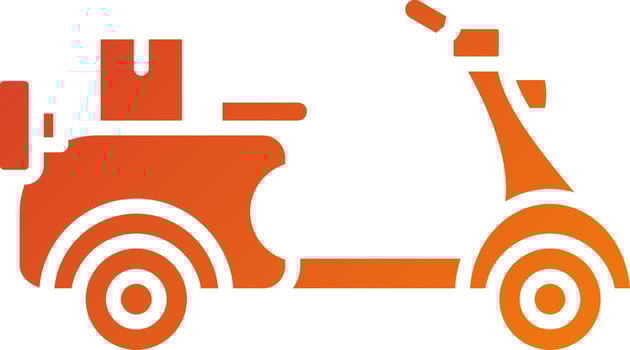 Food Delivery Icon Style vector