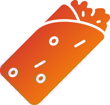 Burrito Icon Style vector