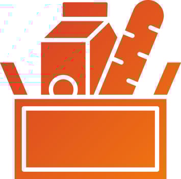 Food Donation Icon Style vector