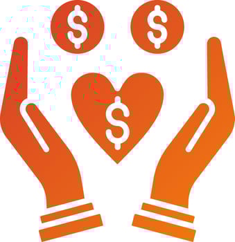 Philanthropy Icon Style vector
