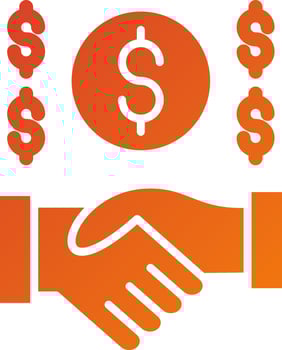 Financial Help Icon Style vector