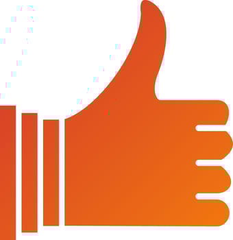 Thumbs Up Icon Style vector