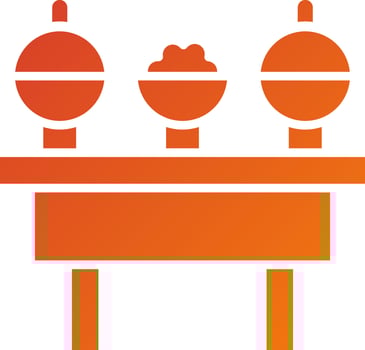 uffet Icon Style vector