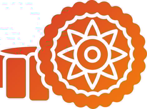 oon Cake Icon Style vector