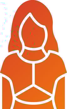 Model Female Icon Style vector