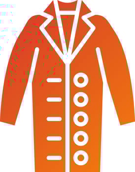 ong Coat Icon Style vector