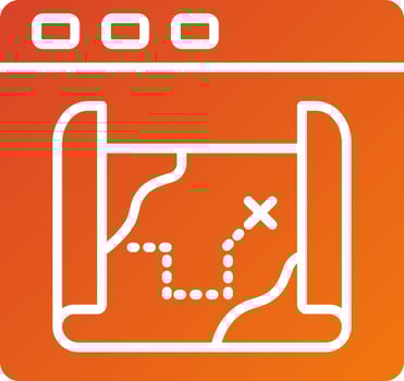 ame Map Icon Style vector