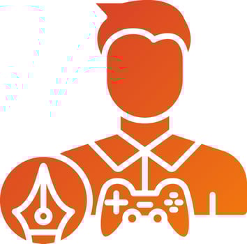 ame Designer Male Icon Style vector