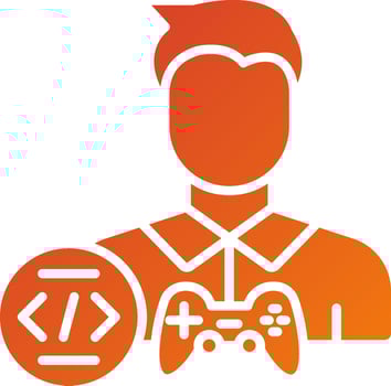 ame Developer Male Icon Style vector