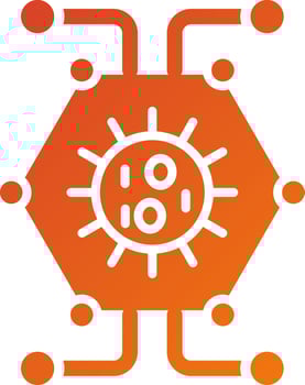 Biological Network Icon Style vector