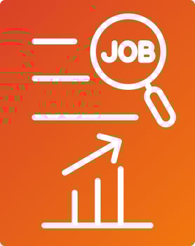 Job Analysis Icon Style vector