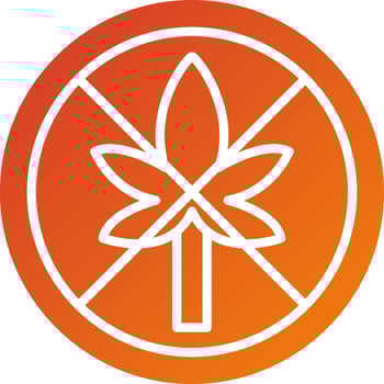 No Thc Icon Style vector
