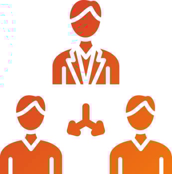 Executive Team Icon Style vector