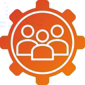 Management Team Icon Style vector