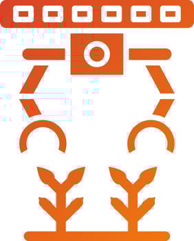Agricultural Robot Icon Style vector