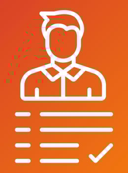 Job Candidate Male Icon Style vector