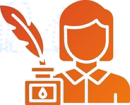 Copywriter Icon Style vector