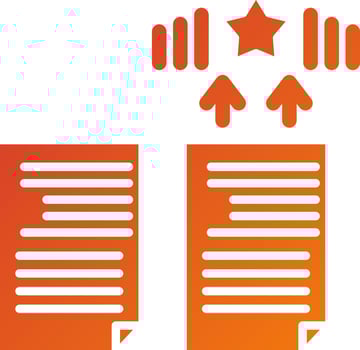 Differentiation Icon Style vector