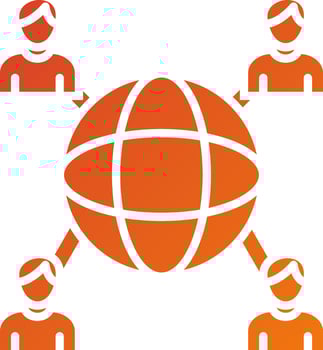 Social Networks Icon Style vector
