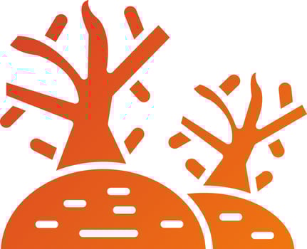 Dry Tree Icon Style vector