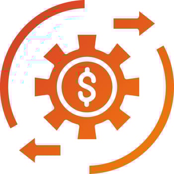 Procedure Cost Icon Style vector