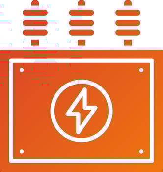 Power Transformer Icon Style vector
