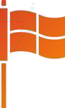 Offside Flag Icon Style vector
