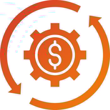 Business Automation Icon Style vector