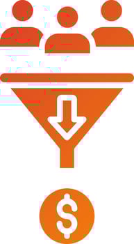 Lead Generation Icon Style vector