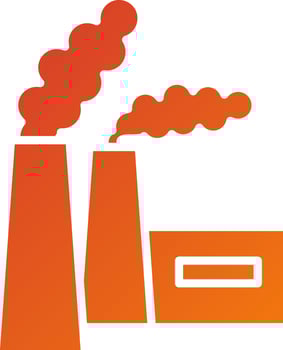Chimney Pollution Icon Style vector