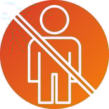 Restricted Area Icon Style vector