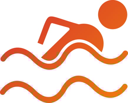 Swimming Pool Icon Style vector