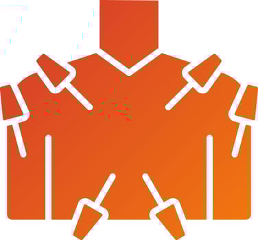 Body Acupuncture Icon Style vector